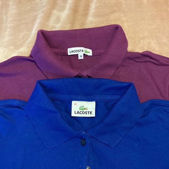 Set of 2 Lacoste polos - Picture 1 of 5